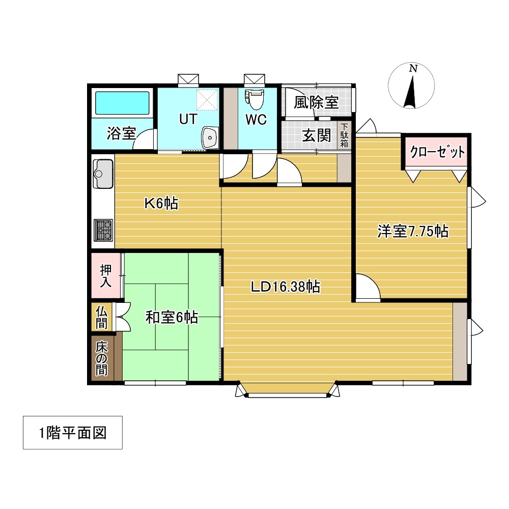 中ノ島町４丁目１０番　戸建て 間取図・土地図