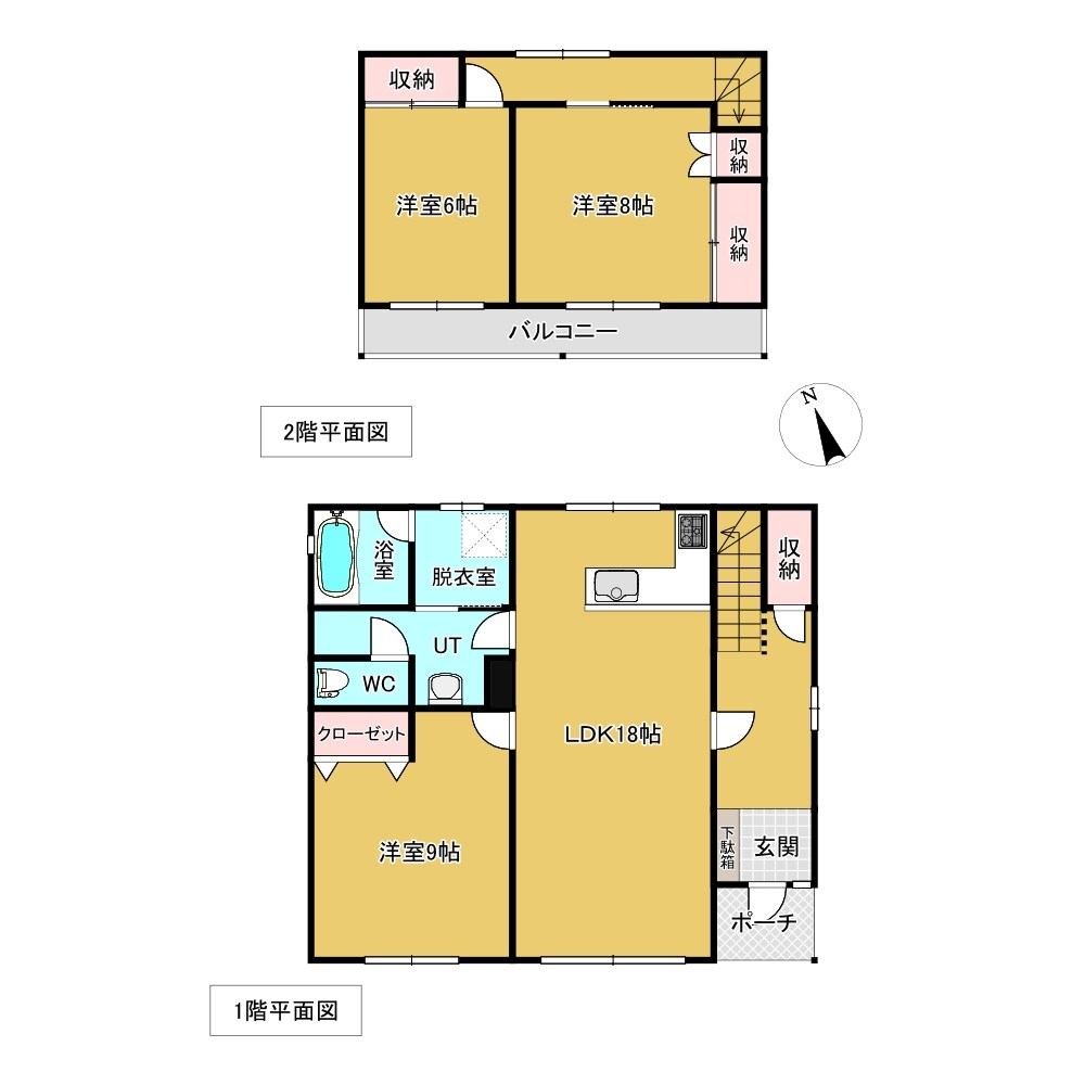 美幌町字青山南5番　戸建て 間取図・土地図