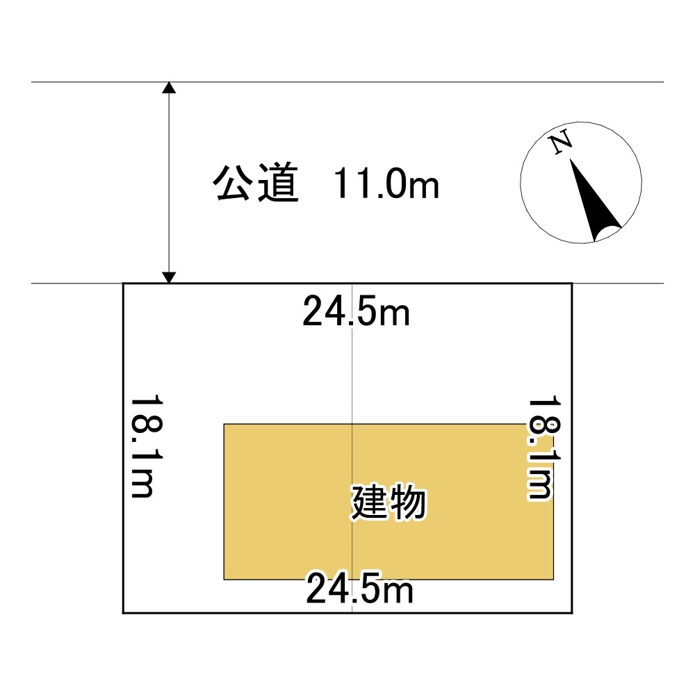 美幌町字東町１丁目７番　共同住宅 間取図・土地図