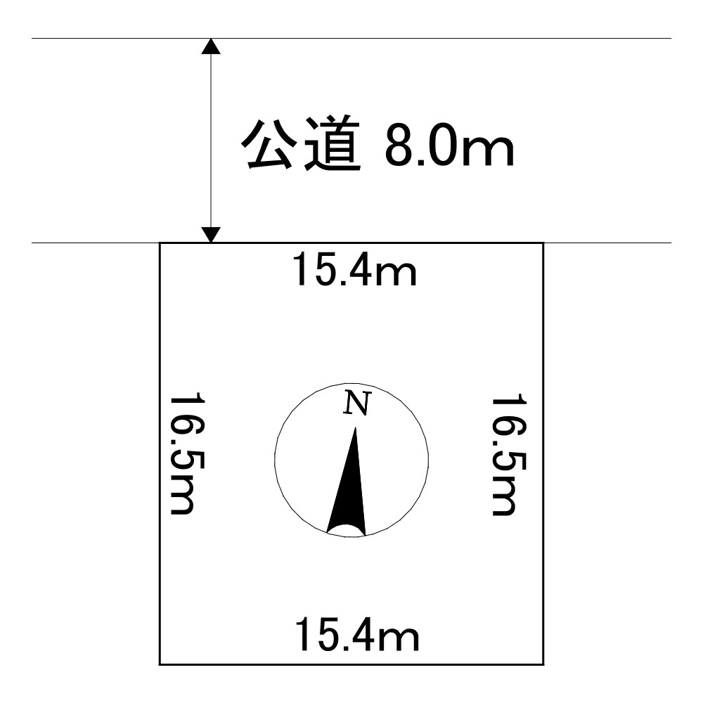 高栄東町２丁目１４２番　土地 間取図・土地図