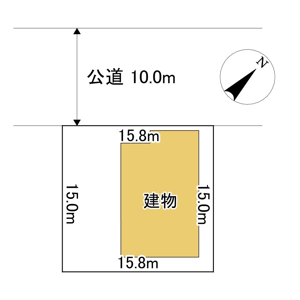 泉町２丁目７番　戸建て 間取図・土地図