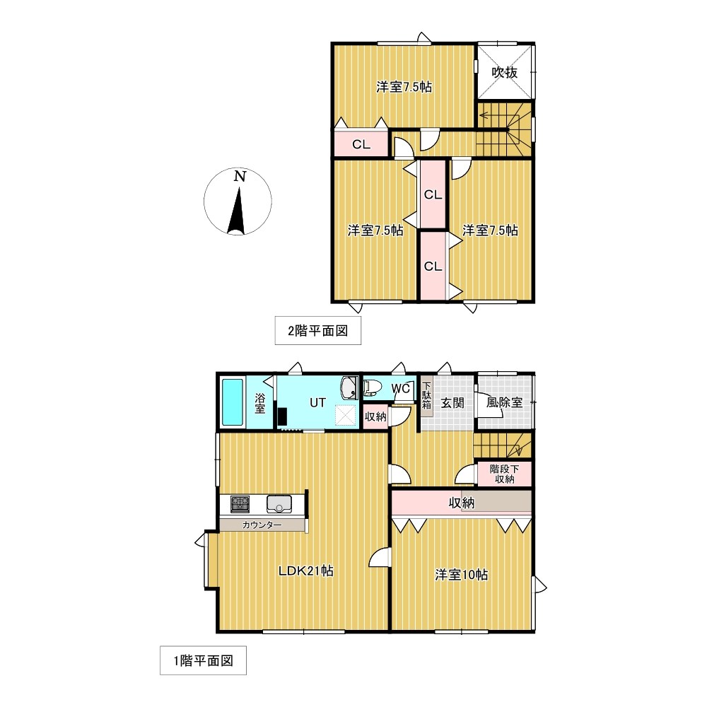 相内町２８９番　戸建て 間取図・土地図