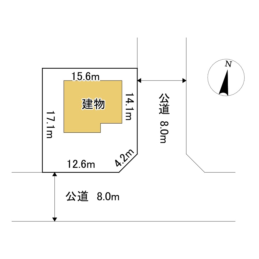 大正１２７番　戸建て 間取図・土地図