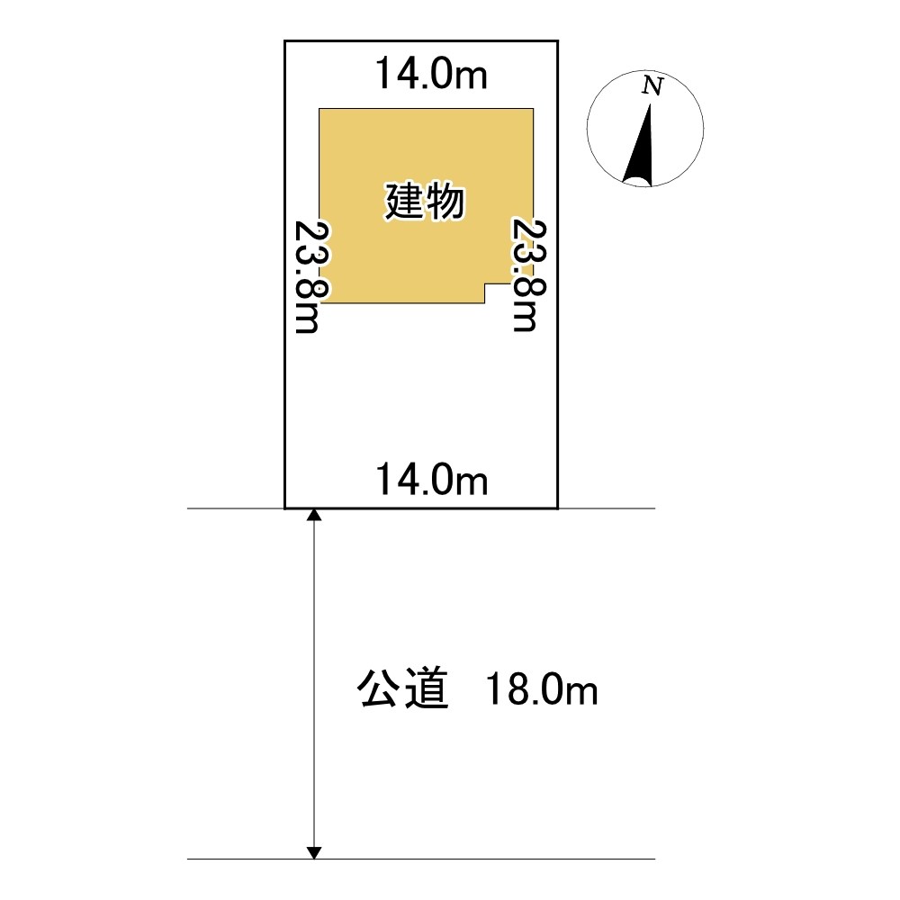 清見町７４番　戸建て 間取図・土地図