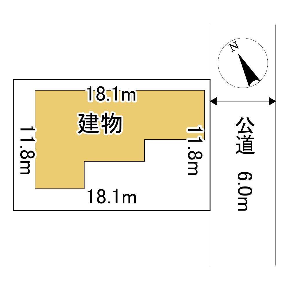 柏陽町５５７番　戸建て 間取図・土地図