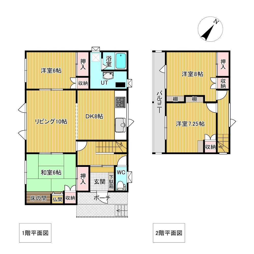 並木町５１０番　戸建て　 間取図・土地図