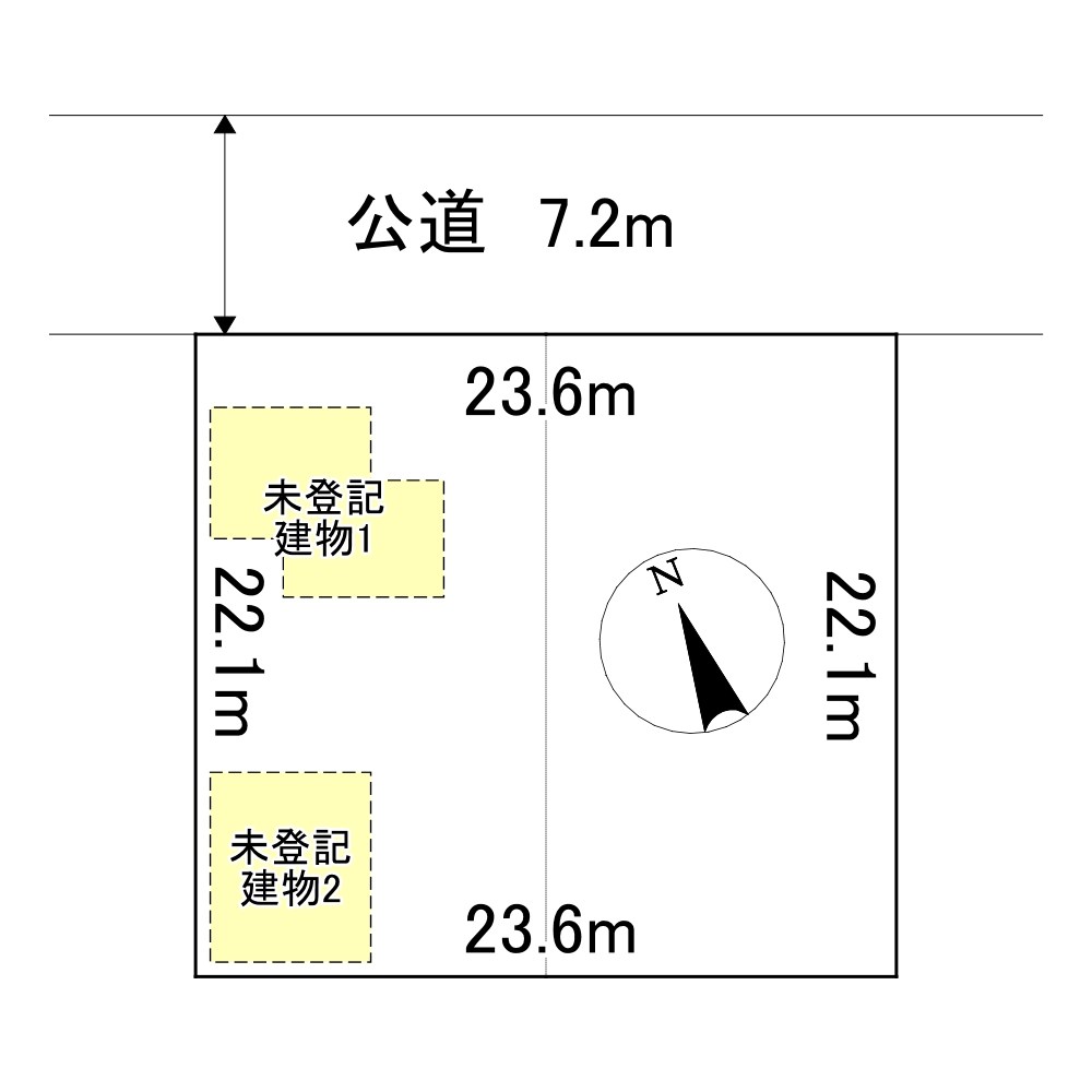 美幌町字青山北４９番　土地 間取図・土地図