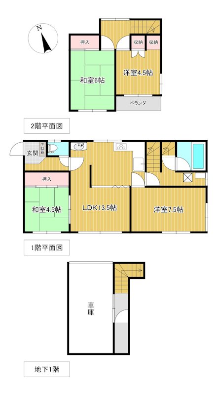 東陵町１０番　戸建て 間取図・土地図