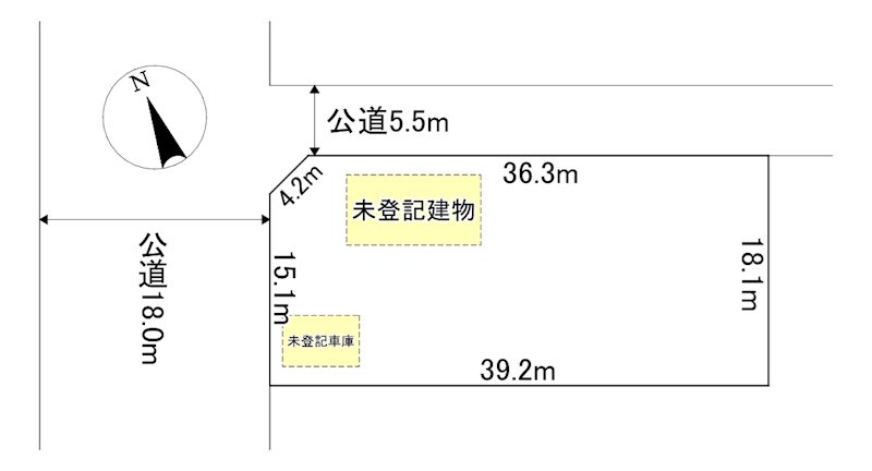 東陵町１０番　戸建て 間取図・土地図
