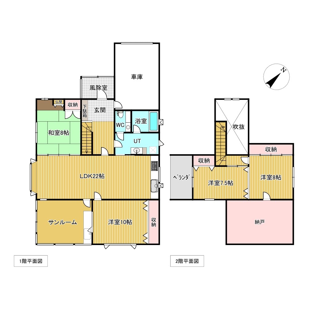 端野町三区３８９番　戸建て 間取図・土地図