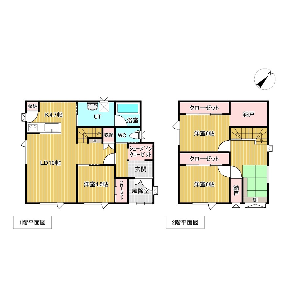 泉町４丁目１６９番　戸建て 間取図・土地図