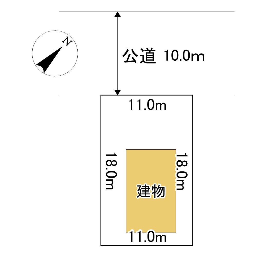網走市駒場南４丁目５３番　土地 間取図・土地図