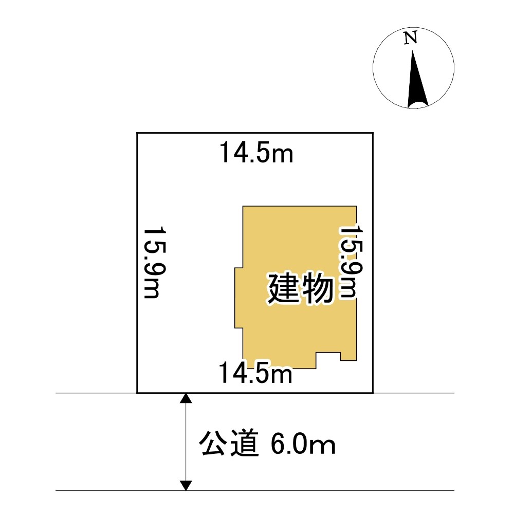 広明町１９９番　戸建て 間取図・土地図