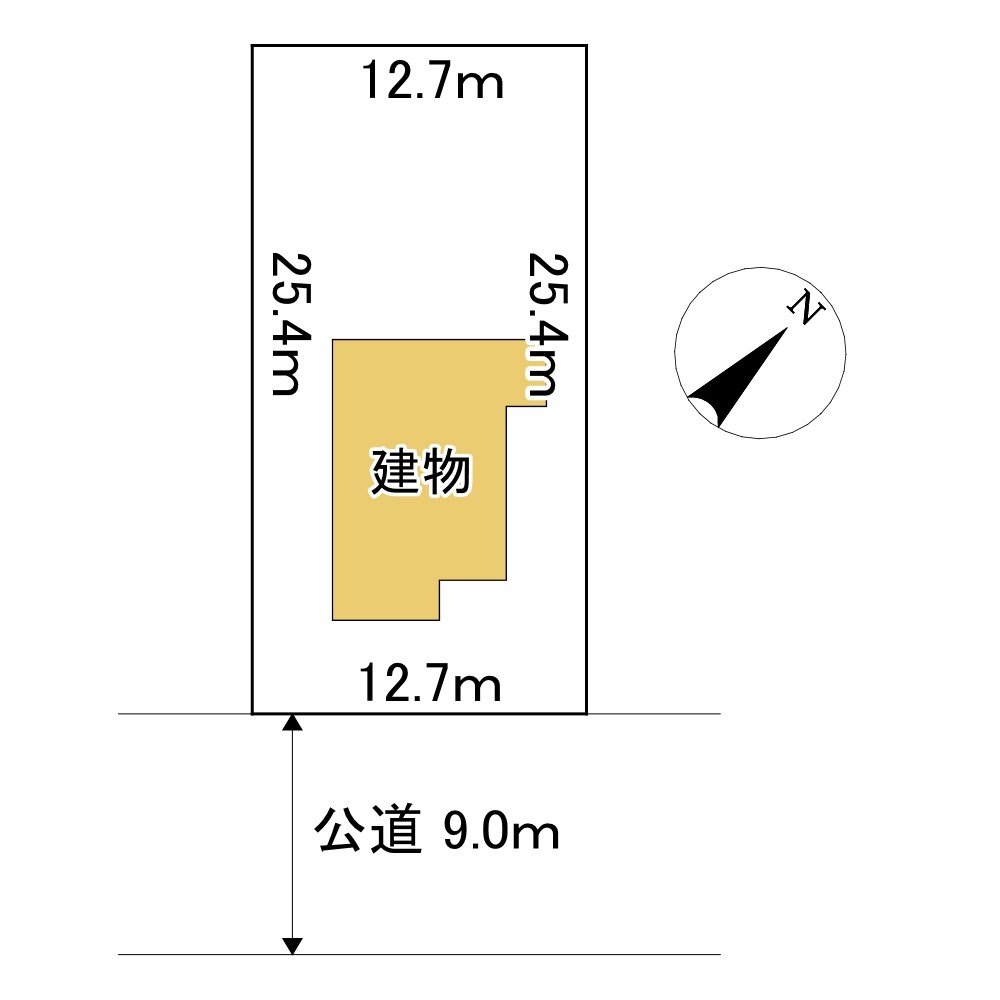 柏陽町５５７番　戸建て 間取図・土地図