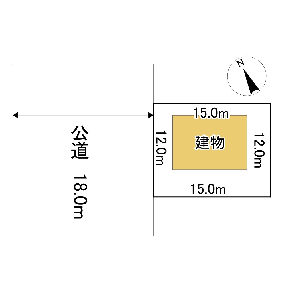 朝日町２９番　戸建て 間取図・土地図