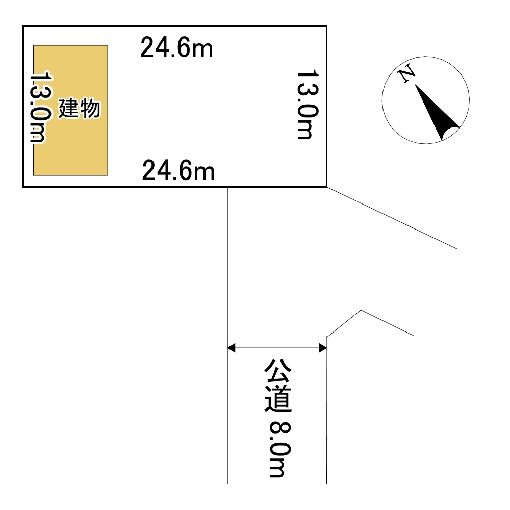 高砂町１８番　共同住宅 間取図・土地図