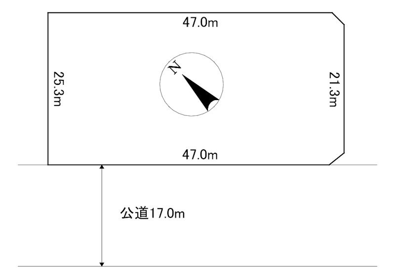 津別町字緑町11番14　土地 間取図・土地図