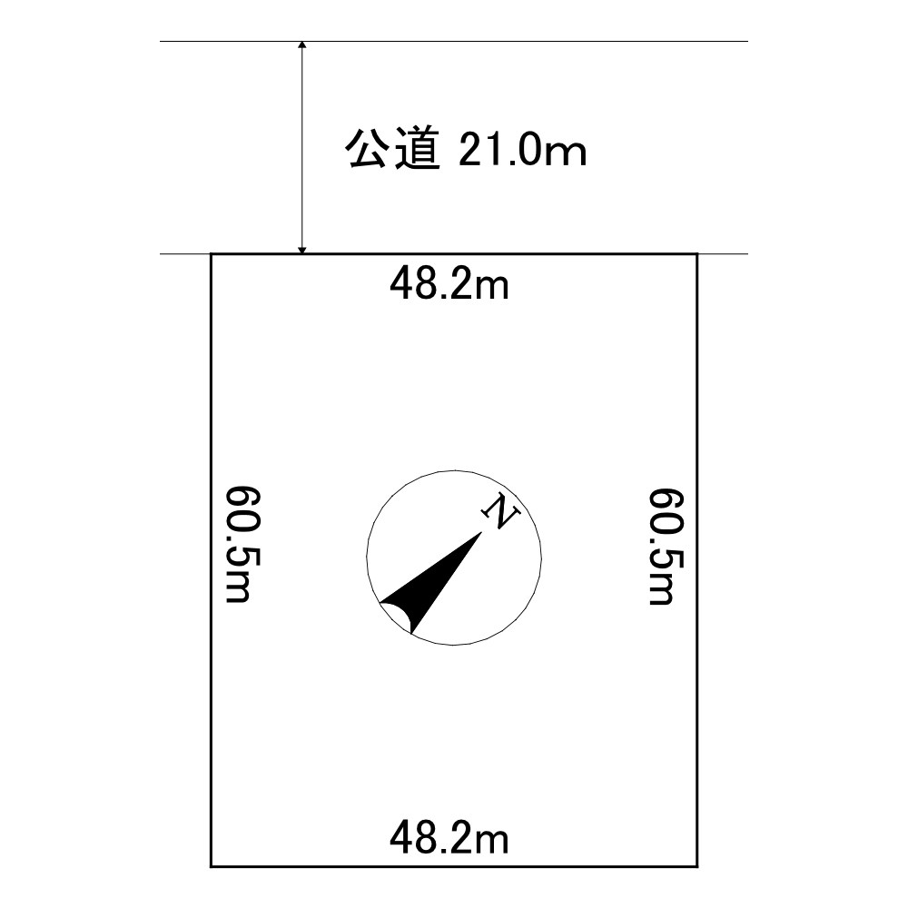 ひかり野３丁目１番　土地 間取図・土地図
