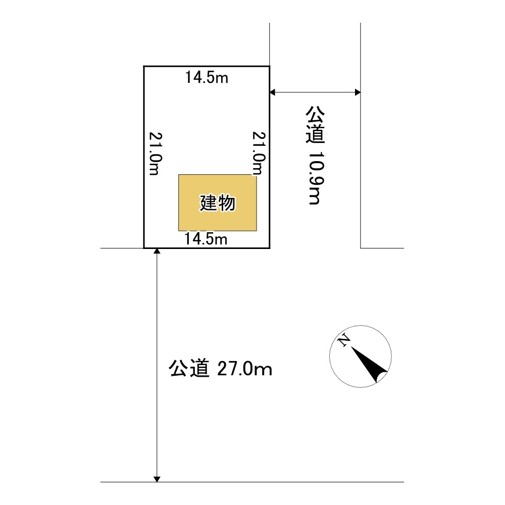高砂町６番　戸建て 間取図・土地図