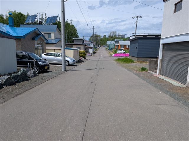 網走市鱒浦４丁目７９番　土地 現地写真（前面道路含む現地写真）