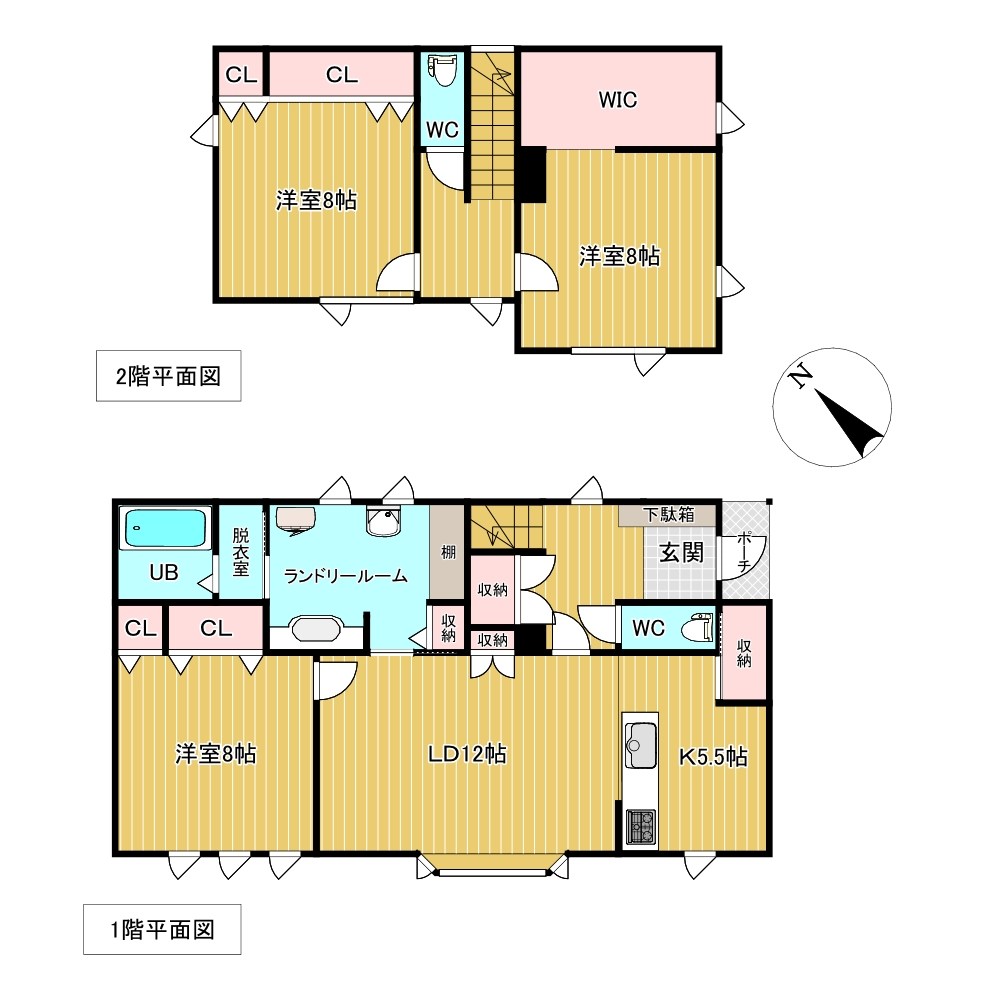 田端町７１番　戸建て 間取図・土地図