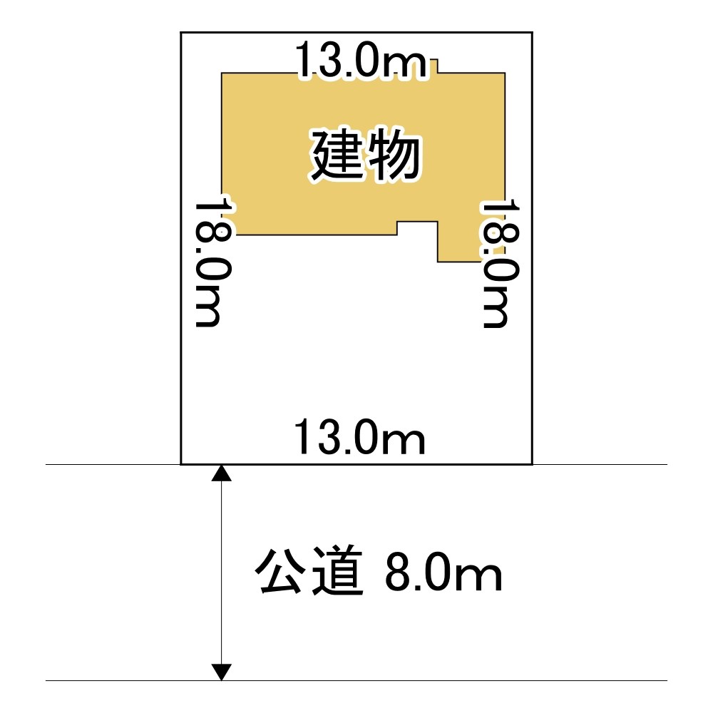 中央三輪３丁目５３０番　土地 間取図・土地図