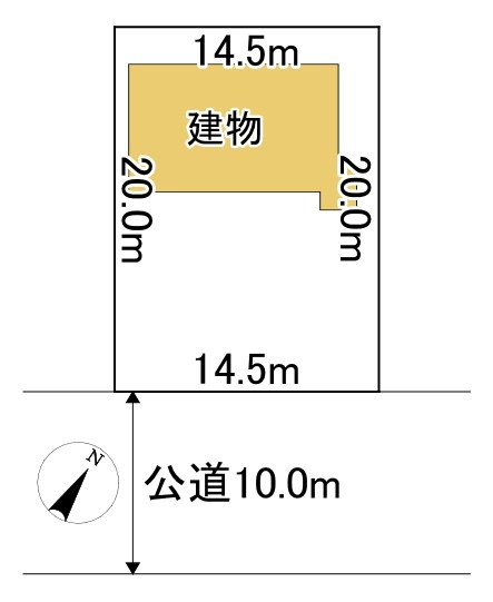泉町４丁目１６７番　戸建て 間取図・土地図