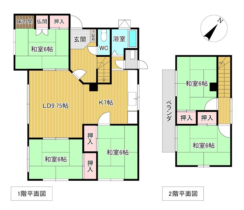 並木町５４６番　戸建て 間取図・土地図