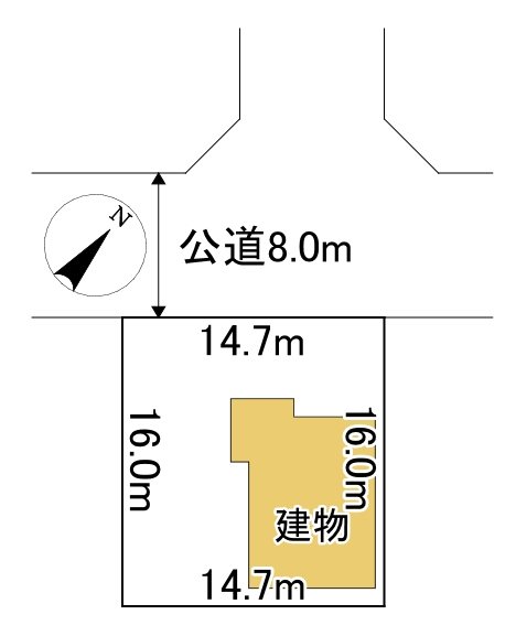 並木町５４６番　戸建て 間取図・土地図