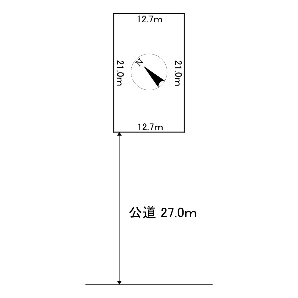 高砂町４番　駐車場 間取図・土地図