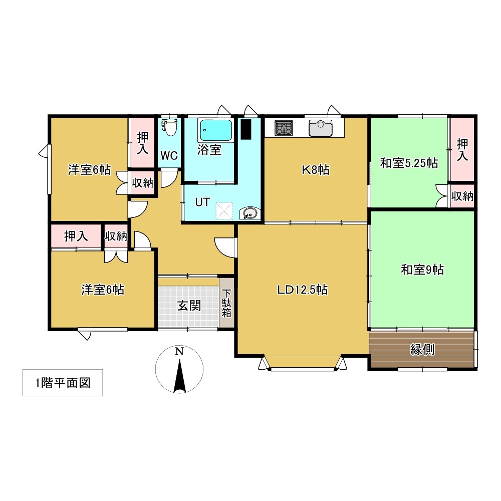 東相内町７番　戸建て 間取図・土地図