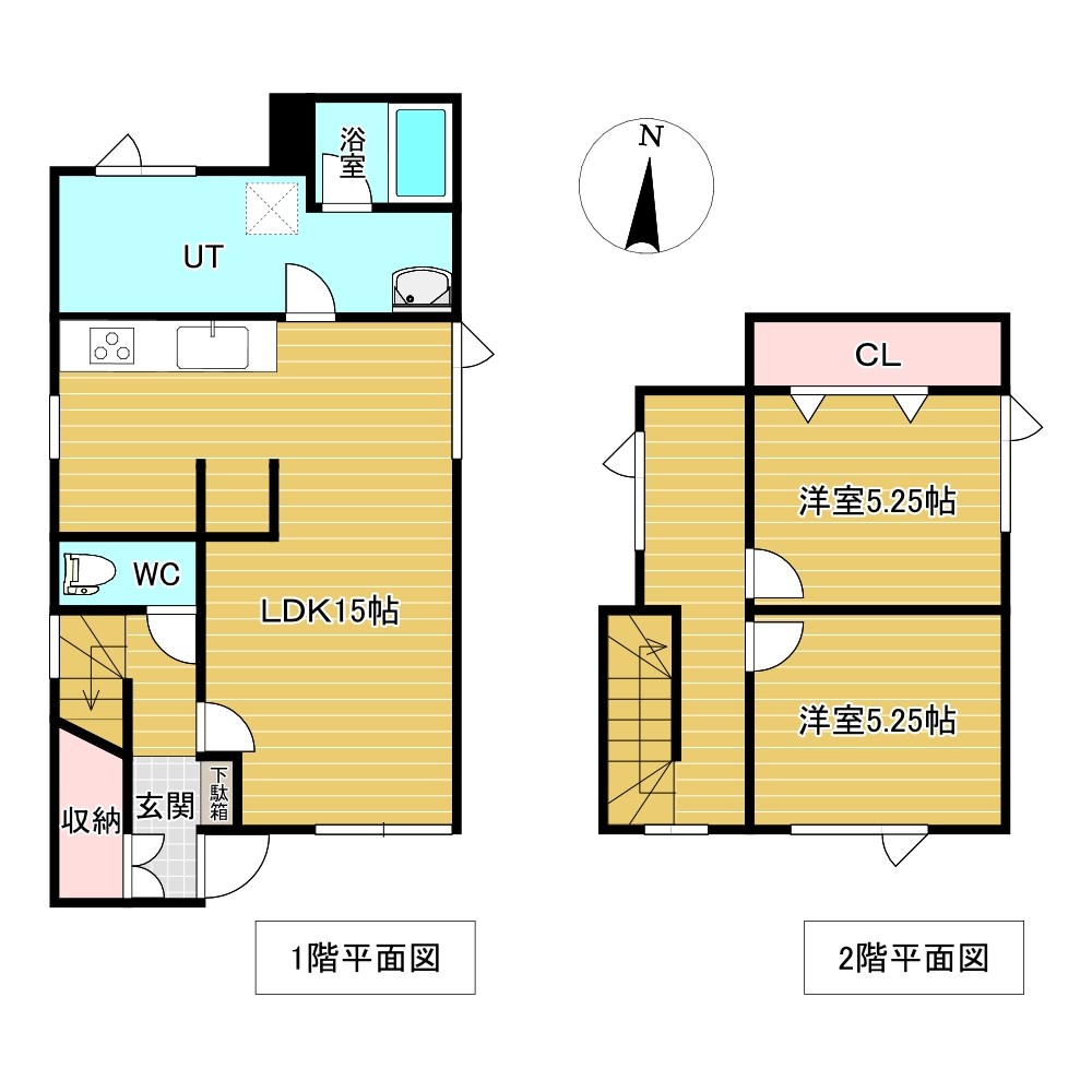 緑ヶ丘６丁目２９番　戸建て 間取図・土地図