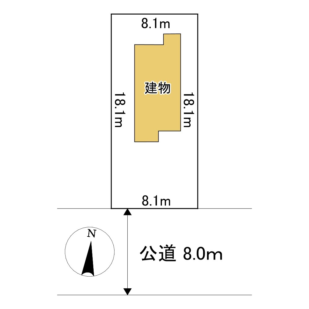 緑ヶ丘６丁目２９番　戸建て 間取図・土地図