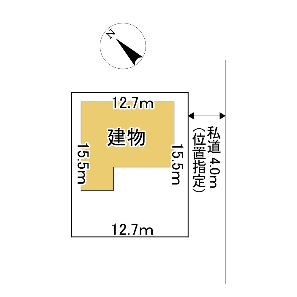 田端町２１番　戸建て 間取図・土地図