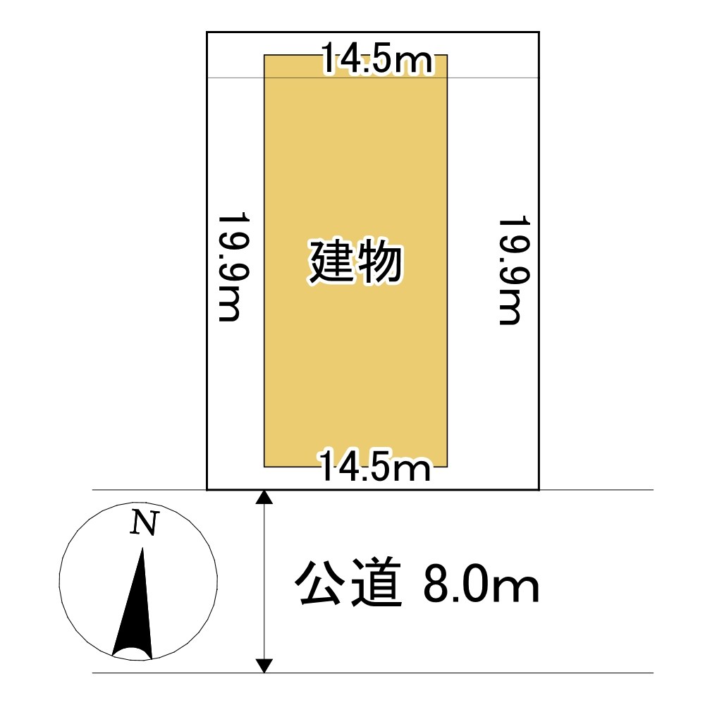 北進町４丁目２５６番　共同住宅 間取図・土地図