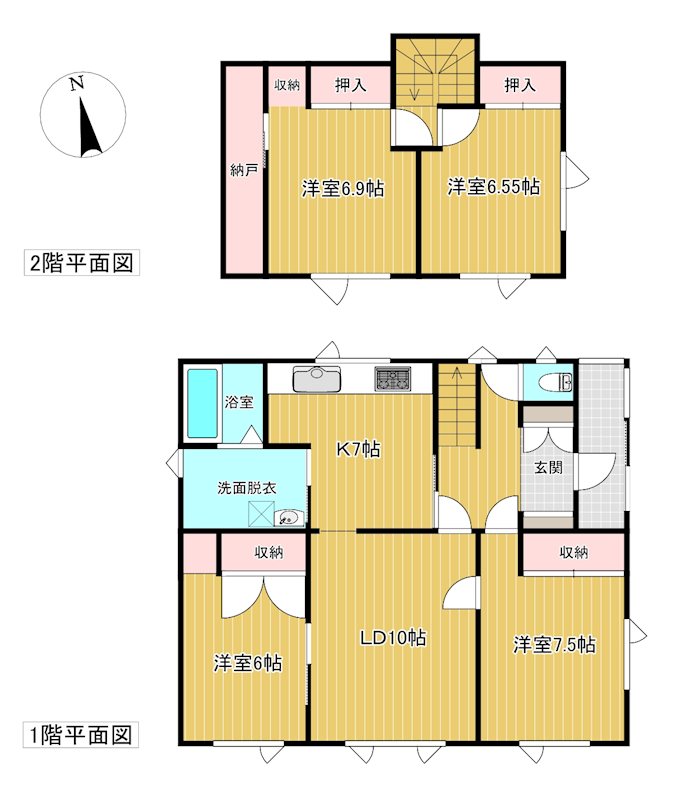 美幌町字稲美82番戸建 間取図・土地図