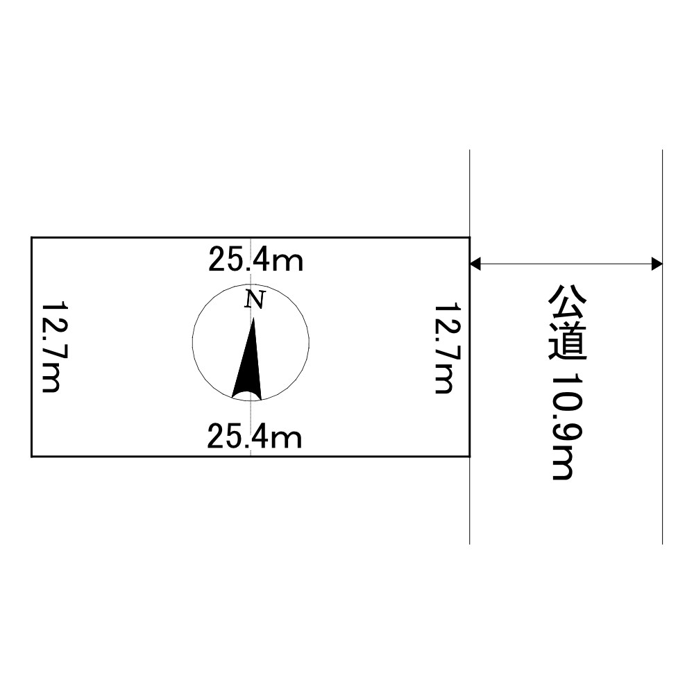 番場町１４７番　土地 間取図・土地図