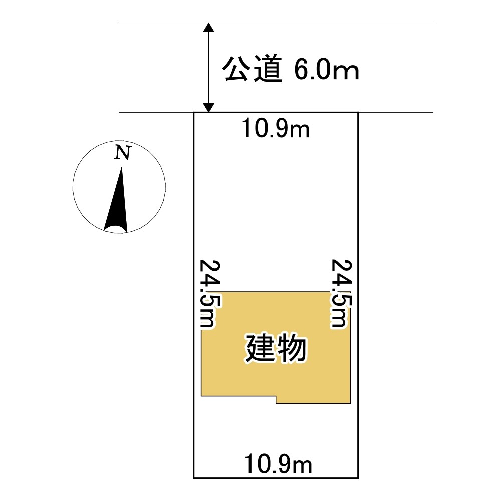 とん田東町５６６番　土地 間取図・土地図