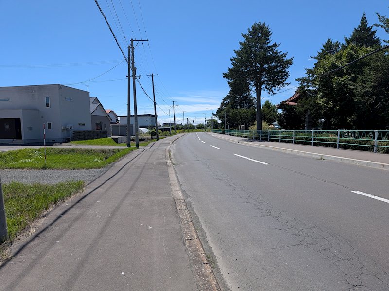 端野町二区３３６番　土地 現地写真（前面道路含む現地写真）