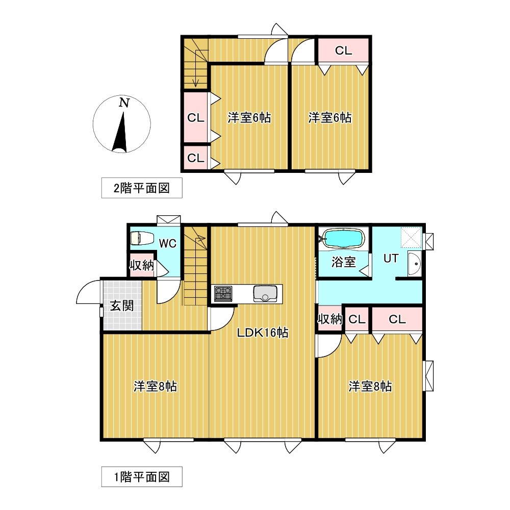 小清水町南町１丁目７７３番　戸建て 間取図・土地図