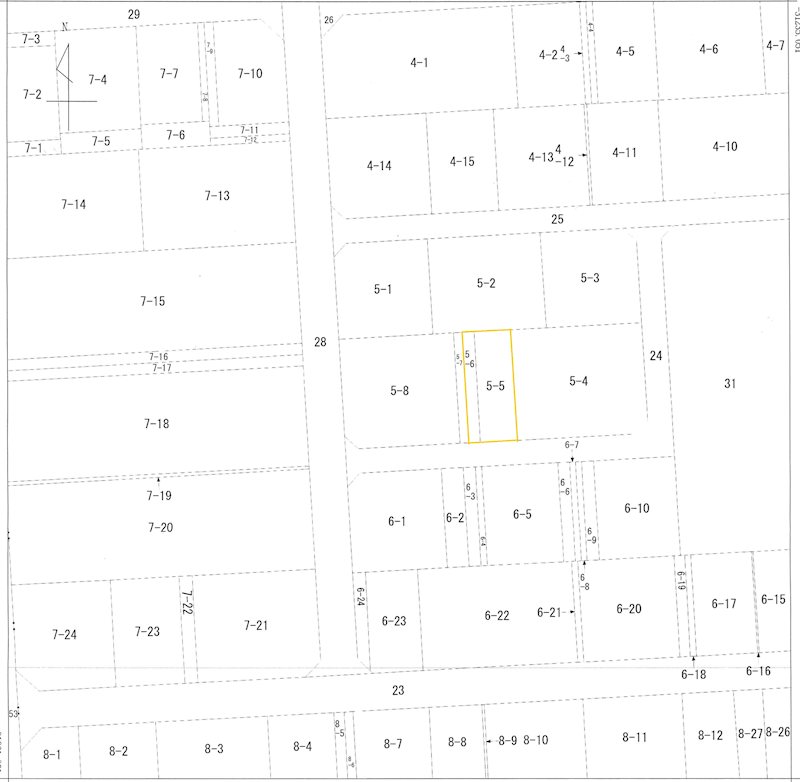 東通２丁目売地 間取図・土地図