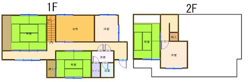 【中古住宅】有田市野戸建　土地約80.24坪 間取図・土地図