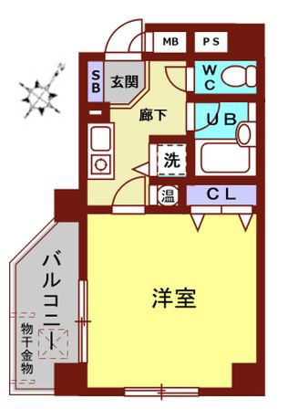 ロマネスク天神東 間取り図