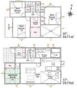 Gran Felidia田隈1丁目新築戸建て 2号棟 間取り図