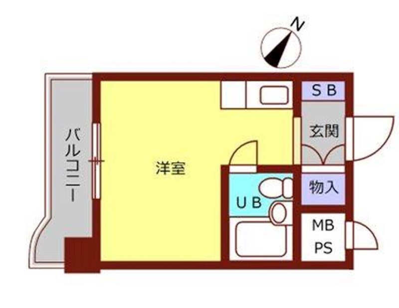 チサンマンション天神Ⅲ 間取り図