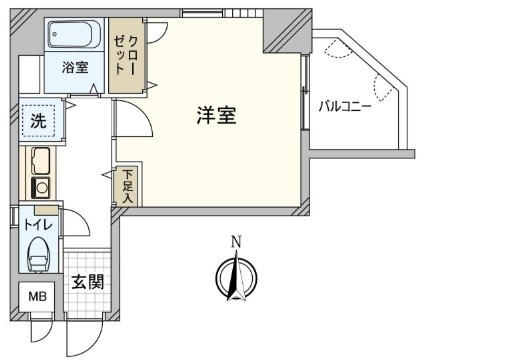 ライベストコート姪浜 間取り図