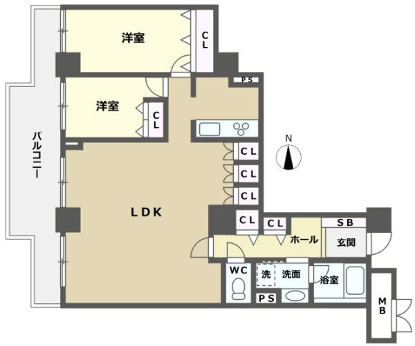 アトモスももち 間取り図