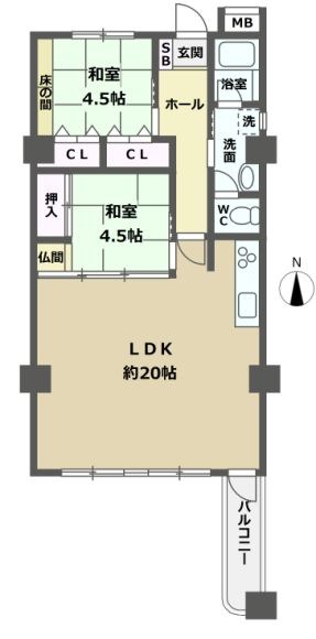 平尾ビル 906号室 間取り図
