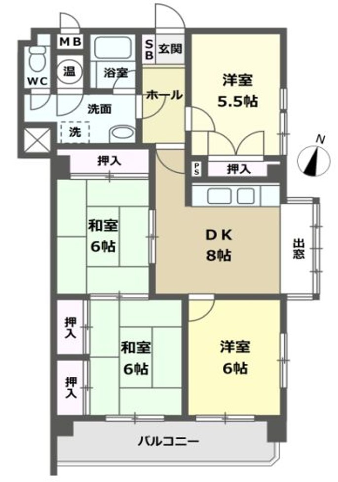 百道シーサイドオークマンション 間取図・土地図