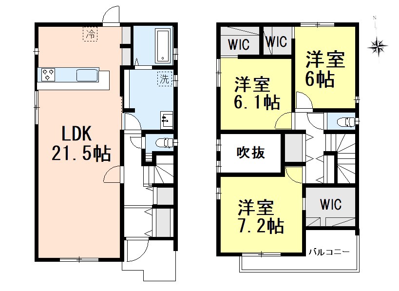 愛知県蒲郡市豊岡町薮田 間取図・土地図